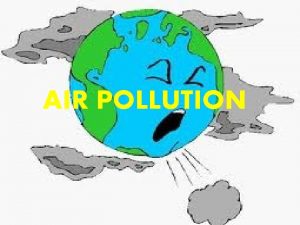 AIR POLLUTION What is AIR POLLUTION AIR POLLUTION