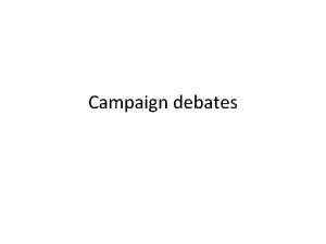Campaign debates Modern history of debates The KennedyNixon