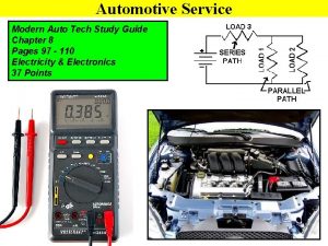 Automotive Service Modern Auto Tech Study Guide Chapter