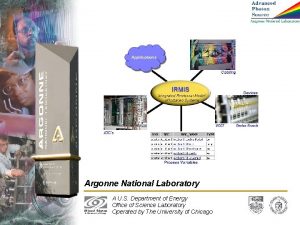 Argonne National Laboratory Office of Science U S