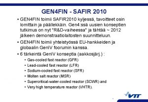 GEN 4 FIN SAFIR 2010 GEN 4 FIN