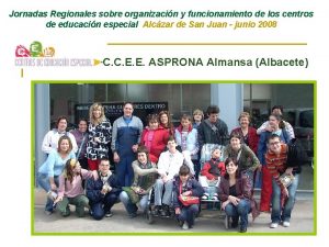 Jornadas Regionales sobre organizacin y funcionamiento de los