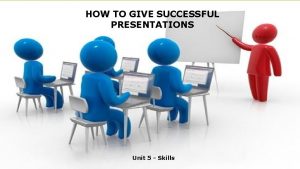 HOW TO GIVE SUCCESSFUL PRESENTATIONS Unit 5 Skills