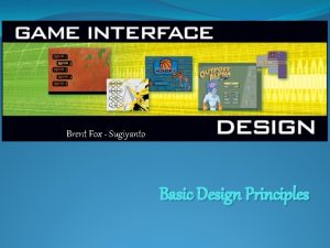 Brent Fox Sugiyanto Basic Design Principles Basic Design