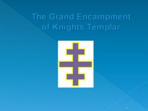 The Grand Encampment of Knights Templar 1 th