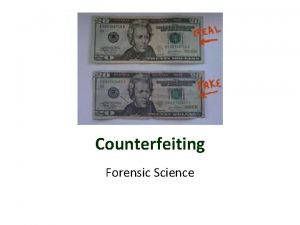 Counterfeiting Forensic Science Counterfeit Millionaire http www youtube