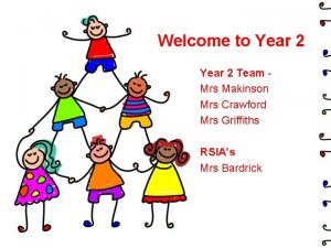 Welcome to Year 2 Team Mrs Makinson Mrs