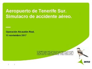 Aeropuerto de Tenerife Sur Simulacro de accidente areo