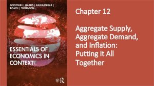 Chapter 12 Aggregate Supply Aggregate Demand and Inflation