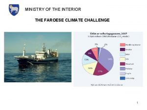 MINISTRY OF THE INTERIOR THE FAROESE CLIMATE CHALLENGE