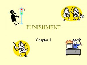 PUNISHMENT Chapter 4 PUNISHMENT CONTINGENCY The immediate response