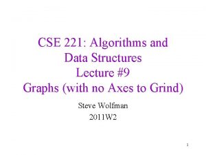 CSE 221 Algorithms and Data Structures Lecture 9 CSE 221 Algorithms and Data Structures Lecture 9