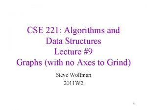 CSE 221 Algorithms and Data Structures Lecture 9