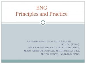 ENG Principles and Practice DR MOHAMMAD SHAFIQUE ASGHAR
