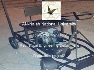 ANNajah National University Faculty Of Engineering Mechanical Engineering