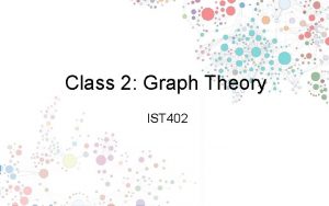 Class 2 Graph Theory IST 402 Section 1