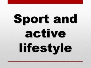 Sport and active lifestyle Sport Sport Person Place