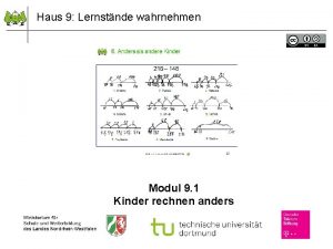 Haus 9 Lernstnde wahrnehmen Modul 9 1 Kinder