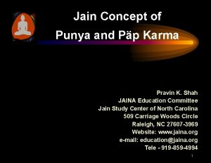 Jain Concept of Punya and Pp Karma Pravin