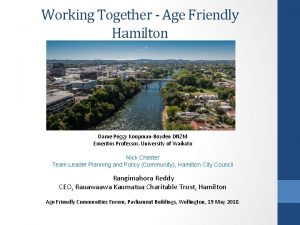 Working Together Age Friendly Hamilton Dame Peggy KoopmanBoyden