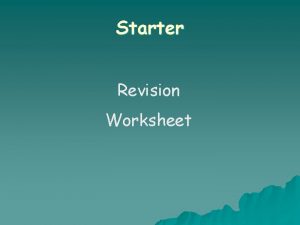 Starter Revision Worksheet Note 7 Factorising Brackets Factorising