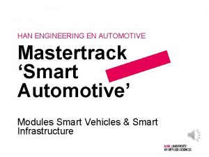 HAN ENGINEERING EN AUTOMOTIVE Mastertrack Smart Automotive Modules