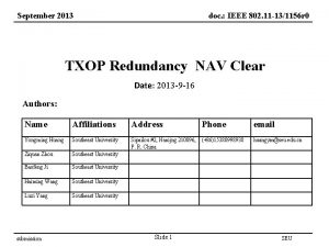 September 2013 doc IEEE 802 11 131156 r