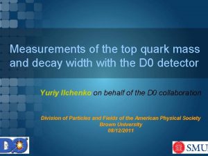 Measurements of the top quark mass and decay