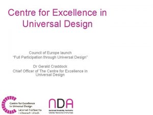 Centre for Excellence in Universal Design Council of