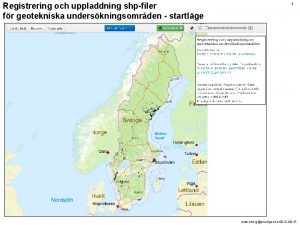 Registrering och uppladdning shpfiler fr geotekniska underskningsomrden startlge