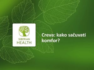 Creva kako sauvati komfor Na digestivni trakt nije