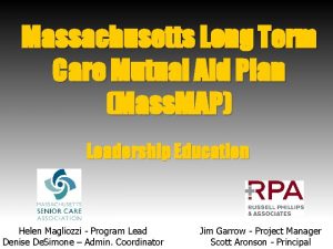Massachusetts Long Term Care Mutual Aid Plan Mass