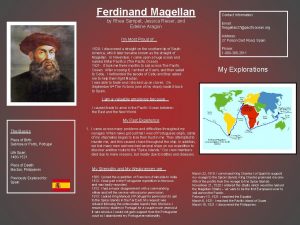 Ferdinand Magellan by Rhea Sampat Jessica Rieser and