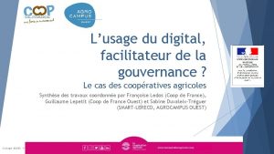 Lusage du digital facilitateur de la gouvernance Le