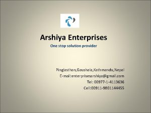 Arshiya enterprises
