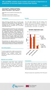 GPx and MDA oxidative stress markers and severity