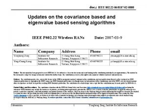 doc IEEE 802 22 060187 02 0000 Updates