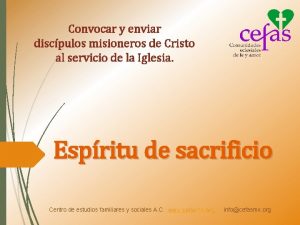 Convocar y enviar discpulos misioneros de Cristo al