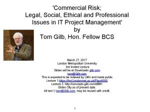 Commercial Risk Legal Social Ethical and Professional Issues