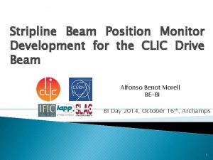 Stripline Beam Position Monitor Development for the CLIC