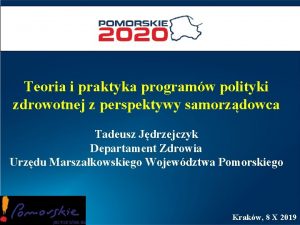 Teoria i praktyka programw polityki zdrowotnej z perspektywy