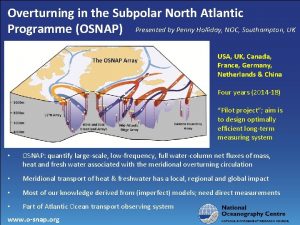 Overturning in the Subpolar North Atlantic Programme OSNAP
