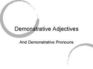 Demonstrative Adjectives And Demonstrative Pronouns seores japoneses A