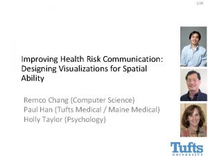 120 Improving Health Risk Communication Designing Visualizations for