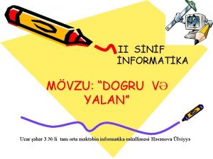 II SNF NFORMATKA MVZU DOGRU V YALAN Ucar