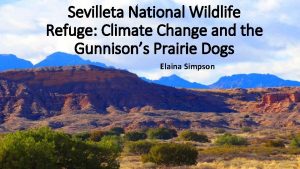 Sevilleta National Wildlife Refuge Climate Change and the