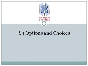 S 4 Options and Choices Compulsory Subjects 45