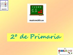 2 de Primaria Unidad 3 La multiplicacin Trminos