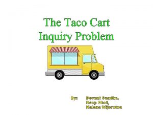 The Taco Cart Inquiry Problem By Devant Sandhu