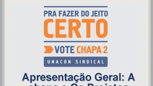 Apresentao Geral A AMEAAS e OPORTUNIDADES Recuper ao